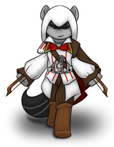 Rating: Safe Score: 0 Tags: assassin's_creed boots bottomwear bow_(feature) bow_(stringed_instrument) bow_tie clothing crossover digital_media_(artwork) e621 earth_pony equid equine ezio_auditore female footwear friendship_is_magic hasbro hi_res hood_up horse kloudmutt mammal my_little_pony octavia_(mlp) pants pony shoes simple_background smile solo tail ubisoft white_background User: bunchy7s