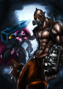 Rating: Safe Score: 0 Tags: 2k_games abs absurd_res amber_eyes anthro anthrofied athletic belt biceps blood blue_eyes bodily_fluids borderlands bottomwear breasts cannon circular_saw cleavage clothed clothing crossover duo e621 earth_pony equid equine female friendship_is_magic fur gun hair handgun hasbro hi_res holding_gun holding_object holding_ranged_weapon holding_weapon horse human jewelry krieg_(borderlands_2) male mammal mask muscular my_little_pony necklace nipples pants pecs pink_body pink_fur pink_hair pinkamena_(mlp) pinkie_pie_(mlp) pistol pony ranged_weapon rocket_launcher topless weapon zolombo User: bunchy7s
