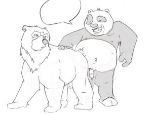 Rating: Explicit Score: 0 Tags: 4:3 animal_genitalia anthro arrwulf bear black_and_white brother_bear brown_bear crossover disney dreamworks duo e621 feral genitals giant_panda grizzly_bear humanoid_genitalia humanoid_penis kenai_(brother_bear) kung_fu_panda male male/male mammal master_po_ping monochrome overweight penis sheath simple_background sketch ursine white_background User: bunchy7s