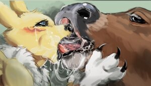 Rating: Questionable Score: 0 Tags: 2013 ambiguous_anthro ambiguous_feral ambiguous_gender anthro anthro_on_feral bandai_namco bestiality bestiality_kiss black_nose black_sclera blue_eyes blush bodily_fluids bovid bovine breasts brown_body brown_fur canid canine cattle digimon digimon_(species) drooling duo e621 extreme_french_kiss eyelashes female feral french_kissing fur green_background hair happy interspecies kissing long_ears long_tongue mammal messy nude open_mouth oral penetration purple_hair raised_arm renamon saliva saliva_on_tongue saliva_string side_view simple_background sloppy_kiss smile standing tears tongue tongue_out tongue_penetration ungulatr white_body white_fur yellow_body yellow_fur User: bunchy7s
