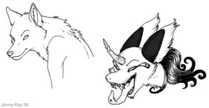 Rating: Safe Score: 0 Tags: 2006 canid canine canis chival_(character) e621 female feral glamfur horn mammal monochrome multiple_images solo tongue wolf zeriara User: bunchy7s