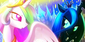 Rating: Safe Score: 0 Tags: 2:1 abstract_background arthropod changeling_(mlp) crown duo e621 equid equine fangs feathered_wings feathers female feral friendship_is_magic gold_(metal) green_eyes hair hasbro headgear horn insect_wings jewelry long_hair madmax mammal multicolored_hair my_little_pony mythological_creature mythological_equine mythology necklace princess_celestia_(mlp) queen_chrysalis_(mlp) simple_background teeth white_body white_feathers winged_unicorn wings User: bunchy7s