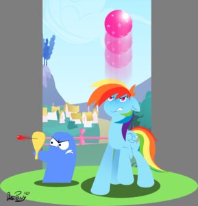 Rating: Safe Score: 0 Tags: 2012 afterimage alpha_channel ball blooregard_q._kazoo blue_body blue_feathers blue_fur bouncing cartoon_network crossover cutie_mark datponypl duo e621 equid equine fangs feathered_wings feathers female fence feral foster's_home_for_imaginary_friends friendship_is_magic fur grass hair hasbro hi_res lineless long_hair looking_up male mammal mountain multicolored_hair my_little_pony mythological_creature mythological_equine mythology outside paddle_ball pegasus plant pose rainbow_dash_(mlp) rainbow_hair sky teeth tree wings User: bunchy7s
