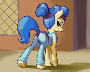 Rating: Questionable Score: 0 Tags: accessory ajin bedroom_eyes blue_hair blush bodily_fluids clothing e621 earth_pony equid equine female feral friendship_is_magic fur hair half-closed_eyes hasbro headband hooves horse looking_at_viewer looking_back mammal my_little_pony narrowed_eyes pony raised_tail rear_view sapphire_shores_(mlp) seductive smile solo spandex sweat tail tight_clothing yellow_eyes User: bunchy7s