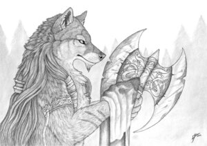 Rating: Safe Score: 0 Tags: 2012 anthro armband armlet axe beard braided_hair canid canine canis celtic celtic_knot damaged e621 european_mythology facial_hair filigree forest fur hair jewelry long_hair male mammal melee_weapon mjolnir mjolnir_necklace monochrome mythology norse_mythology pendant plant scar signature simul sky solo tree weapon wolf User: bunchy7s
