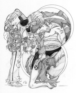 Rating: Explicit Score: 0 Tags: cypher_(x-men) doug_ramsey douglock female male marvel marvel_comics monochrome netrat13 new_mutants nipples penis rahne_sinclair rule34 straight_hair wolfsbane_(x-men) x-men User: bunchy7s