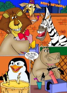 Rating: Explicit Score: 0 Tags: adelie_penguin alex_(madagascar) avian beverage bird birthday brown_eyes brush-tailed_penguin cake candle clothing collar comic common_hippopotamus dessert dildo drawn-sex dreamworks e621 english_text equid equine felid female food gift giraffe giraffid gloria_(madagascar) group hat headgear headwear hippopotamid horn lion madagascar_(series) male mammal marty_(madagascar) melman_(madagascar) ossicone pantherine penguin plains_zebra reticulated_giraffe sex_toy text tongue tongue_out zebra User: bunchy7s