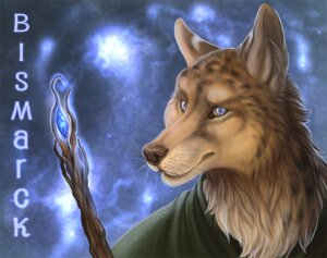 Rating: Safe Score: 0 Tags: abstract_background anthro bismarck blue_eyes brown_nose bust_portrait canid canine canis character_name clothed clothing detailed e621 fur looking_at_viewer male mammal melee_weapon polearm portrait rukis simple_background solo staff tan_body tan_fur text weapon whiskers wolf User: bunchy7s