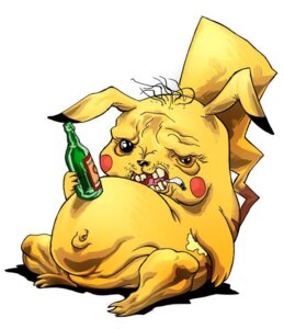 Rating: Safe Score: 0 Tags: alcohol ambiguous_gender beverage bottle cigarette container drunk e621 fur generation_1_pokemon hermesgildo holding_bottle holding_container holding_object mammal nintendo pikachu pokemon pokemon_(species) rodent simple_background solo substance_intoxication tail unavailable_at_source what white_background why yellow_body yellow_fur User: bunchy7s
