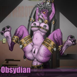 Rating: Explicit Score: 0 Tags: 1girls anus areola ass bondage breasts clit_piercing dr_nowak dragon dragoness female german_text nipple_piercing nipples nude obsydian piercing pussy rule34 scalie solo spread_legs translated User: bunchy7s