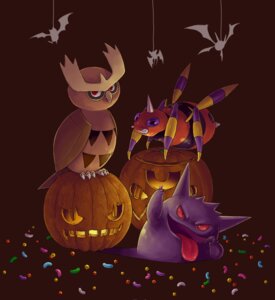 Rating: Safe Score: 0 Tags: 2008 ambiguous_gender ariados bat candy crobat dessert e621 food fruit generation_1_pokemon generation_2_pokemon gengar golbat goo-connected_lips group jack-o'-lantern mammal membrane_(anatomy) membranous_wings nintendo noctowl plant pokemon pokemon_(species) pumpkin red_eyes spring_bane wings zubat User: bunchy7s