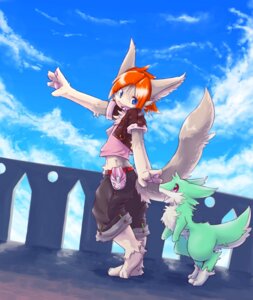 Rating: Safe Score: 0 Tags: 2010 2010s_theme anthro bag blue_eyes blue_sky bottomwear canid canine clothed clothing cloud daww dragon duo e621 fox fur furred_dragon furred_scalie hair jacket japanese_description kemono looking_back male mammal midriff mythological_creature mythological_scalie mythology open_mouth orange_hair pink_eyes rail scalie shorts sky standing tail topwear urekemo User: bunchy7s