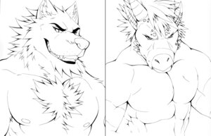 Rating: Safe Score: 0 Tags: abs aluminemsiren anthro biceps black_and_white canid canine canis chest_tuft clenched_teeth clothed clothing dragon e621 fur grin half-length_portrait horn line_art looking_at_viewer male mammal monochrome muscular muscular_anthro muscular_male mythological_creature mythological_scalie mythology nipples pecs portrait scalie simple_background sketch smile solo teeth topless tuft white_background wolf User: bunchy7s