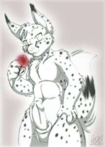 Rating: Explicit Score: 0 Tags: 00s 1boy 2008 anthro balls chest_tuft claws feline fur furry inuki leopard looking_at_viewer male male_only penis rose rule34 sheath sketch solo standing tail User: bunchy7s