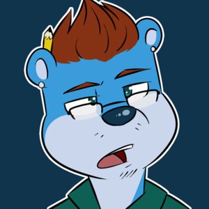 Rating: Safe Score: 0 Tags: 1:1 anthro blue_body blue_fur brown_hair clamcrusher e621 eyewear fur glasses hair low_res male mammal mustelid otter solo User: bunchy7s