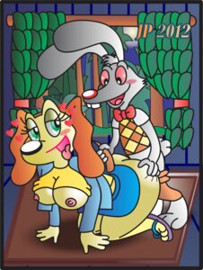 Rating: Explicit Score: 0 Tags: absurd_res all_fours anthro big_breasts bodily_fluids brandy_and_mr._whiskers breasts canid canine canis cum disney doggystyle domestic_dog duo e621 female from_behind_position genital_fluids hi_res jaimeprecoz lagomorph leporid male male/female mammal mr._frisky nipples rabbit sandy_carrington sex thick_thighs wide_hips User: bunchy7s