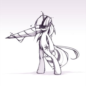 Rating: Safe Score: 0 Tags: black_and_white crossover cutie_mark derpiihooves drill drill_arm e621 equid equine female friendship_is_magic fur hair hasbro horn long_hair mammal monochrome my_little_pony mythological_creature mythological_equine mythology scene_parody simple_background sketch solo tail tengen_toppa_gurren_lagann twilight_sparkle_(mlp) unicorn white_background User: bunchy7s