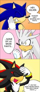 Rating: Safe Score: 0 Tags: anthro black_body black_fur blue_body blue_fur blush bodily_fluids chest_tuft comic dialogue e621 english_text eulipotyphlan eyes_closed fur green_eyes group hedgehog ihearrrtme male mammal musical_note musical_symbol one_eye_closed sega shadow_the_hedgehog shocked side_mouth silver_the_hedgehog singing sonic_the_hedgehog sonic_the_hedgehog_(series) sweat symbol text trio tuft white_body white_fur wink yellow_eyes User: bunchy7s