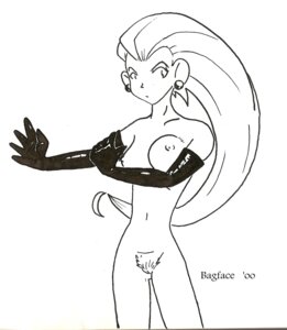Rating: Explicit Score: 0 Tags: 2000 bagface black_and_white female female_only human human_only jessie_(pokemon) nintendo pointy_chin pokemon rule34 solo team_rocket User: bunchy7s