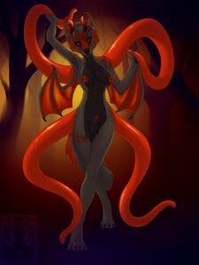 Rating: Explicit Score: 0 Tags: 3:4 animal_genitalia anthro back_tentacles balls breasts demon detailed_background digital_media_(artwork) e621 forest genitals gynomorph hi_res horn intersex looking_at_viewer nipple_piercing nipples nude outside penis penis_tip piercing plant red_eyes satsukii sheath solo tail tentacles tree wood User: bunchy7s