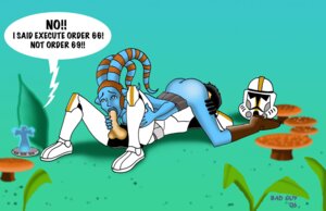 Rating: Explicit Score: 0 Tags: 1girls 2006 2boys 69 aayla_secura alien_girl bad_guy blue_skin cc-5052 clone_trooper comedy commander_bly emperor_palpatine english_text felucia female funny interspecies jedi jedi_master male penis rule34 star_wars text twi'lek User: bunchy7s