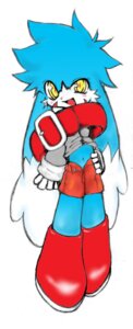 Rating: Safe Score: 0 Tags: anthro bandai_namco biped blue_hair clothed clothing comically_large_accessory comically_large_object domestic_cat e621 felid feline felis full-length_portrait funny_post_number hair klonoa klonoa_(series) male mammal open_mouth portrait simple_background solo unknown_artist white_background yellow_eyes User: bunchy7s