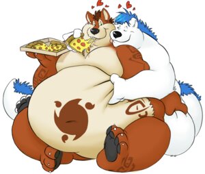 Rating: Safe Score: 0 Tags: anthro anthro_on_anthro bear belly_rub canid canine cheese cuddling dairy_products duo e621 eating feeding fondling food grope hug hybrid kronexfire love_handles male male/male mammal melted_cheese moobs nude obese overeating overweight pizza stuffing tail thick_tail weight_gain User: bunchy7s