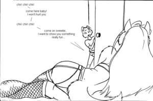 Rating: Questionable Score: 0 Tags: age_difference anthro bra canid canine clothing dialogue dtovar922 duo e621 english_text female fishnet_clothing larger_female legwear lying male male/female mammal monochrome older_female on_side panties size_difference smaller_male stockings tail text underwear young young_anthro younger_male User: bunchy7s