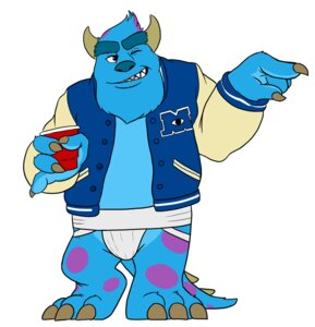Rating: Questionable Score: 0 Tags: anthro biped blue_body bulge clothed clothing container cup disney e621 folgerscup horn jacket jockstrap male monster monsters_inc monsters_university one_eye_closed open_clothing open_jacket open_topwear pixar simple_background solo standing sulley topwear underwear white_background wink User: bunchy7s