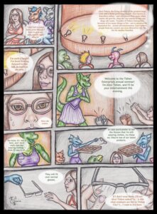 Rating: Safe Score: 0 Tags: alexi_tishen anthro avian beak blonde_hair blue_body blue_hair blush breasts brown_hair canid canine clothed clothing colored_pencil_(artwork) comic convention dialogue dragon dress e621 english_text eyewear felid female glasses green_body green_scales group hair heather_kowalski hi_res human magic mammal mythological_creature mythological_scalie mythology scales scalie tail text the_tishen_transformation tiliquain traditional_media_(artwork) zmeydros User: bunchy7s
