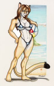 Rating: Questionable Score: 0 Tags: anthro ball beach beach_ball bikini breasts clothed clothing cougar detailed_background e621 felid feline female holding_ball holding_object inflatable mammal nipple_outline outside pool_toy sand seaside skimpy sky solo swimwear tail two-piece_swimsuit water wolfgangcake User: bunchy7s