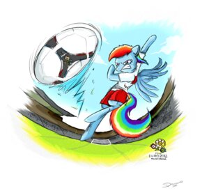 Rating: Safe Score: 0 Tags: anthro anthrofied ball blue_body blue_feathers blue_fur clothed clothing damiano131 digital_media_(artwork) e621 equid equine euro_2012 feathered_wings feathers female fisheye_lens friendship_is_magic full-length_portrait fur hair hasbro mammal multicolored_hair multicolored_tail my_little_pony mythological_creature mythological_equine mythology pegasus poland portrait rainbow_dash_(mlp) rainbow_hair rainbow_tail soccer soccer_ball solo sport tail wings User: bunchy7s