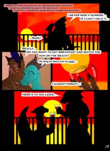 Rating: Questionable Score: 0 Tags: alcohol anthro beverage comic dialogue dragon duo e621 english_text female food hi_res inner_monologue leiks male male/female mythological_creature mythological_scalie mythology never_miss_a_sunrise rastaban_coal rastaban_coal_(character) scalie scar smile sunrise text thinking wine User: bunchy7s
