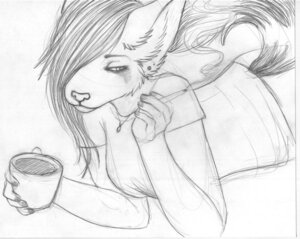 Rating: Safe Score: 0 Tags: anthro beverage canid canine canis cigarette clothed clothing coffee container cup e621 eura female food fully_clothed graphite_(artwork) hair hair_over_eye holding_container holding_cup holding_object mammal monochrome one_eye_obstructed piercing sketch solo tail traditional_media_(artwork) wolf User: bunchy7s