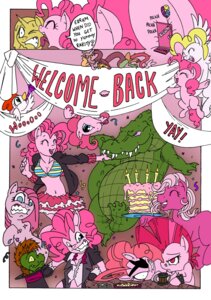 Rating: Safe Score: 0 Tags: 2011 absurd_res alligator alligatorid anthro anthrofied avian balloon banner bird blue_eyes cake candle cheek_lick chicken chimera clothing comic container crocodilian cup cutie_mark dessert dialogue digital_media_(artwork) discord_(mlp) door draconequus e621 earth_pony end_page english_text equid equine face_lick feathered_wings feathers female feral food friendship_is_magic galliform group gummy_(mlp) hair hasbro hat headgear headwear hi_res horn horse inflatable licking male mammal mohawkrex my_little_pony mythological_creature mythological_equine mythology pastry pegasus phasianid pie pink_body pink_hair pinkamena_(mlp) pinkie_pie_(mlp) pony quadruped rarity_(mlp) reptile scalie smile square_crossover surprise_(pre-g4) tail text tongue tongue_out top_hat unicorn white_body white_feathers whysoseriouss wings User: bunchy7s