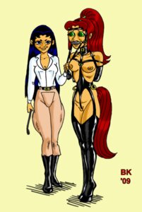 Rating: Explicit Score: 0 Tags: 2009 2d alien alien_girl alien_look_like_human arms_behind_back bk blackfire bondage dc dc_comics female gag gagged komand'r nipples rule34 starfire straight_hair teen_titans User: bunchy7s