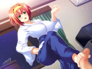 Rating: Explicit Score: 0 Tags: barefoot feet female footjob game_cg hadashi_shoujo hand_on_hip hips male mukotori_juuban_shoubu! penis rule34 toes User: bunchy7s