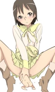 Rating: Explicit Score: 0 Tags: blush boots dennou_coil female glasses masturbation no_panties okonogi_yuuko oyaji pussy rule34 school_uniform serafuku short_hair skirt skirt_pull vaginal_penetration User: bunchy7s
