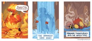 Rating: Safe Score: 0 Tags: ambiguous_gender bummerdude cave comic e621 english_text fire flaming_tail generation_1_pokemon magmar nintendo pokemon pokemon_(species) tail text water User: bunchy7s