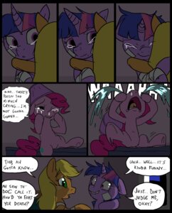 Rating: Safe Score: 0 Tags: 2013 applejack_(mlp) bandage blonde_hair bodily_fluids clothed clothing comic crying cutie_mark dialogue digital_media_(artwork) e621 earth_pony english_text equid equine female feral freckles friendship_is_magic fur green_eyes group hair hasbro horn horse hug lamp_shade mammal mane metal_(artist) multicolored_hair my_little_pony mythological_creature mythological_equine mythology orange_body orange_fur pink_body pink_fur pink_hair pinkie_pie_(mlp) pony purple_body purple_eyes purple_fur purple_hair speech_bubble tears text twilight_sparkle_(mlp) two_tone_hair unicorn User: bunchy7s
