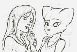 Rating: Questionable Score: 0 Tags: anthro black_and_white blood bodily_fluids breasts clothed clothed_anthro clothed_female clothing daymanstiks duo e621 eye_contact felid female female_anthro graphite_(artwork) guide_lines hatching_(art) human katia_managan khajiit licking line_art looking_at_another mammal microsoft monochrome nah_(prequel) prequel_adventure shaded sketch the_elder_scrolls three-quarter_view tongue tongue_out traditional_media_(artwork) undead vampire User: bunchy7s