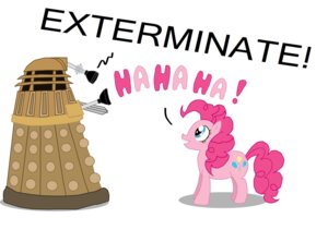 Rating: Safe Score: 0 Tags: british_broadcasting_corporation crossover dalek doctor_who duo e621 earth_pony equid equine exterminate female feral friendship_is_magic fur hasbro hi_res horse mammal my_little_pony parody pink_body pink_fur pinkie_pie_(mlp) pony qaxis simple_background tail white_background User: bunchy7s