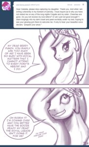 Rating: Safe Score: 0 Tags: ask_blog ask_princess_molestia berry_punch_(mlp) comic crown dialogue e621 english_text equid equine fan_character feathered_wings feathers female feral friendship_is_magic hair hasbro headgear hi_res horn john_joseco long_hair mammal monochrome my_little_pony mythological_creature mythological_equine mythology princess princess_celestia_(mlp) princess_molestia royalty solo stated_homosexuality stated_sexuality text tiara tumblr winged_unicorn wings User: bunchy7s