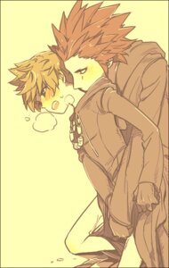 Rating: Explicit Score: 0 Tags: 2boys artist_request axel_(kingdom_hearts) beige_skin blonde_hair blush bottomless breath color cum cum_on_leg cum_on_thighs disney dress_lift gay human kingdom_hearts male male_only on_knees open_eyes open_mouth partially_clothed red_hair roxas rule34 short_hair simple_background size_difference square_enix yaoi yellow_background User: bunchy7s