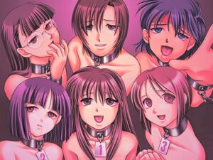 Rating: Explicit Score: 0 Tags: 6+girls 6girls black_hair blue_eyes blue_hair brown_eyes brown_hair chain chained chained_wrists collar collar_tag cuffs empty_eyes female kanzaki_naoya long_hair looking_at_viewer megane multiple_females multiple_girls nude nude_female number_tag open_mouth rule34 ryoujoku_kikou User: bunchy7s