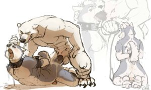 Rating: Explicit Score: 0 Tags: anal anthro anthro_on_anthro bear blush bondage claws collar cum domination fur furry gay gay_sex hair_pull interspecies kah male oral polar_bear rape rule34 sex wolf User: bunchy7s