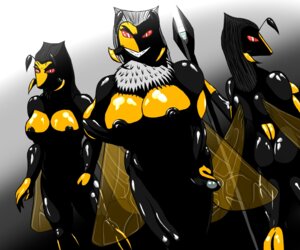 Rating: Explicit Score: 0 Tags: 6:5 anthro arthropod big_breasts black_body black_penis black_skin breasts butt e621 erection female genitals glistening glowing glowing_eyes grin group gynomorph hair hymenopteran insect insect_wings intersex light mandibles muscular muscular_female muscular_intersex nipples non-mammal_breasts non-mammal_nipples penis red_eyes saesar smile wasp wings User: bunchy7s