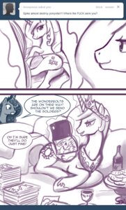 Rating: Questionable Score: 0 Tags: bottle comic container cookie crown cutie_mark dialogue duo e621 english_text equid equine female female/female feral fleur_de_lis_(mlp) food friendship_is_magic hasbro headgear horn john_joseco magazine mammal my_little_pony mythological_creature mythological_equine mythology pornography princess princess_celestia_(mlp) princess_luna_(mlp) profanity quadruped royalty tail text tiara tumblr unicorn User: bunchy7s