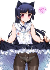 Rating: Explicit Score: 0 Tags: animal_ears black_hair blue_hair blush cat_ears cum cum_on_clothes erect_nipples female frills gokou_ruri heart joy_ride long_hair mole nipples ore_no_imouto_ga_konna_ni_kawaii_wake_ga_nai panties panties_under_pantyhose pantyhose puffy_nipples red_eyes ribbon rule34 skirt skirt_lift solo sweat underwear wet wet_clothes User: bunchy7s