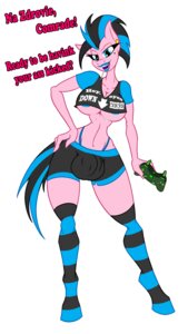 Rating: Questionable Score: 0 Tags: 2014 anthro anthrofied big_breasts biped black_eyeliner black_hair blue_eyes blue_hair blue_lipstick bottomwear breasts bulge candy cleavage clothed clothing controller dessert dialogue digital_media_(artwork) e621 ear_piercing earth_pony english_text equid equine eyeliner fan_character food footwear fur game_controller gynomorph hair hasbro hi_res horse intersex jrvanesbroek legwear lipstick lollipop looking_at_viewer makeup mammal multicolored_hair my_little_pony navel nipples piercing pink_body pink_fur pony shorts simple_background socks solo standing sugar_glaze_(jrvanesbroek) teeth text thong two_tone_hair under_boob underwear white_background User: bunchy7s